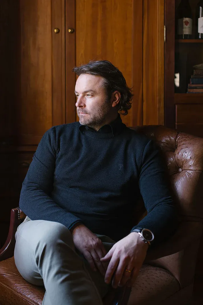 GERBER & CO - 100% Men's Wool Crew Neck Jersey