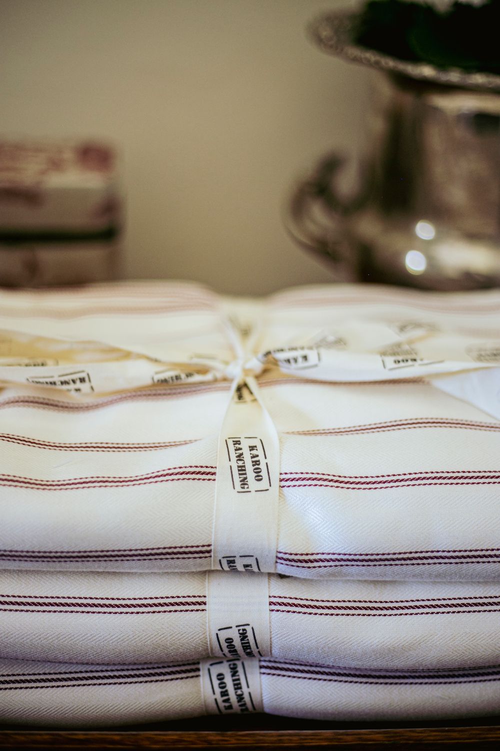 KAROO RANCHING 100% Cotton Twill Table Cloth - Red