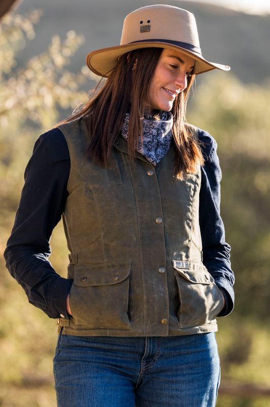 GERBER & CO - Ladies' Cotton Waxed Gilet