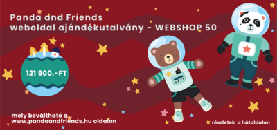 Panda and Friends ajándékutalvány - WEBSHOP 50