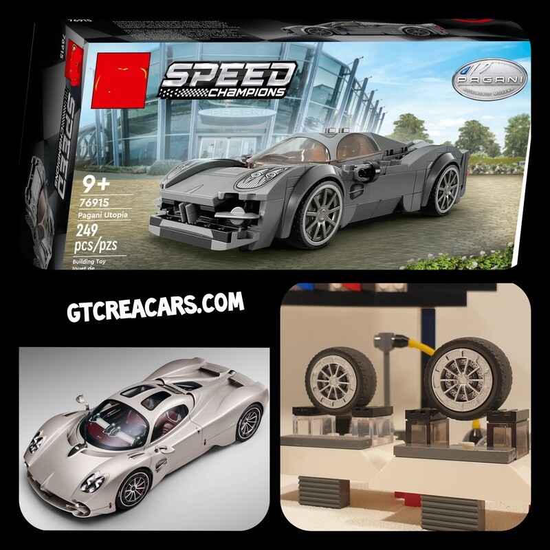 4x Enjoliveurs Pagani Utopia set Lego 76915