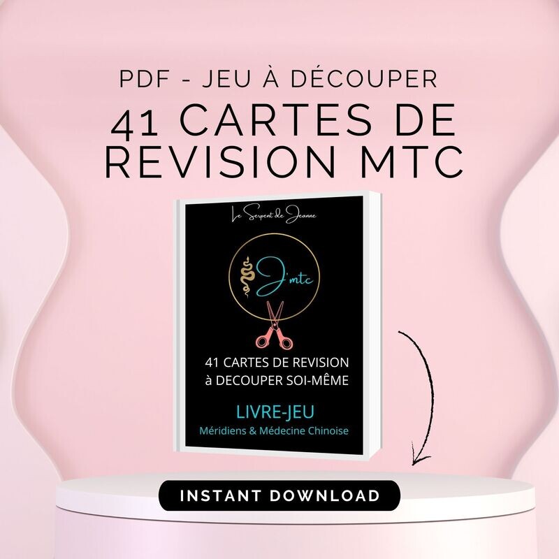 41 CARTES DE REVISION Médecine Chinoise à découper