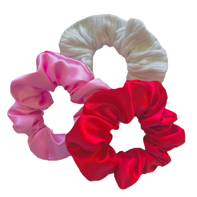 VALENTINES SCRUNCHIES