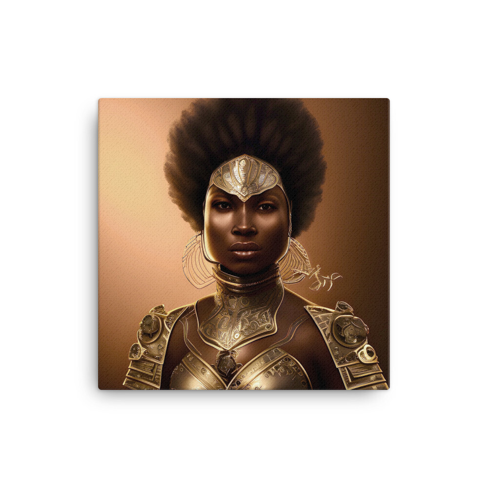 Woman Warrior - Dignity Canvas Print