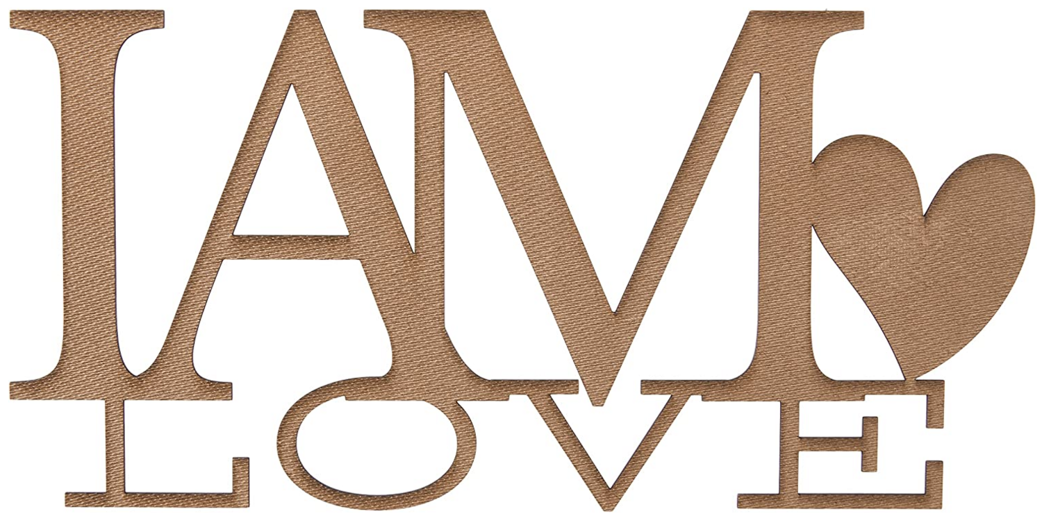 Thought Essence I AM Love Wood Sign