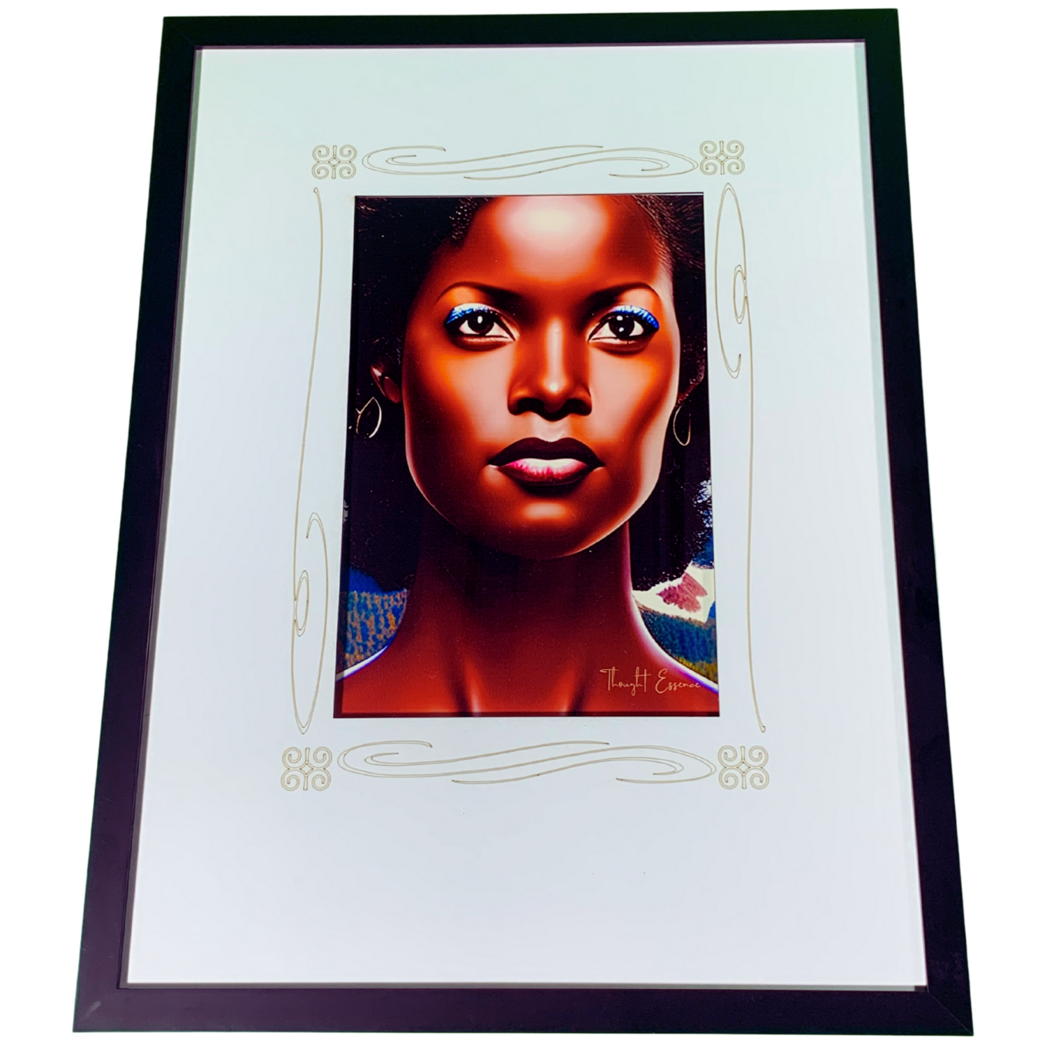 Thought Essence &quot;IQ10#1 - Will” Black Framed Wall Art Print: A Tribute to the Power of Choice and Determination