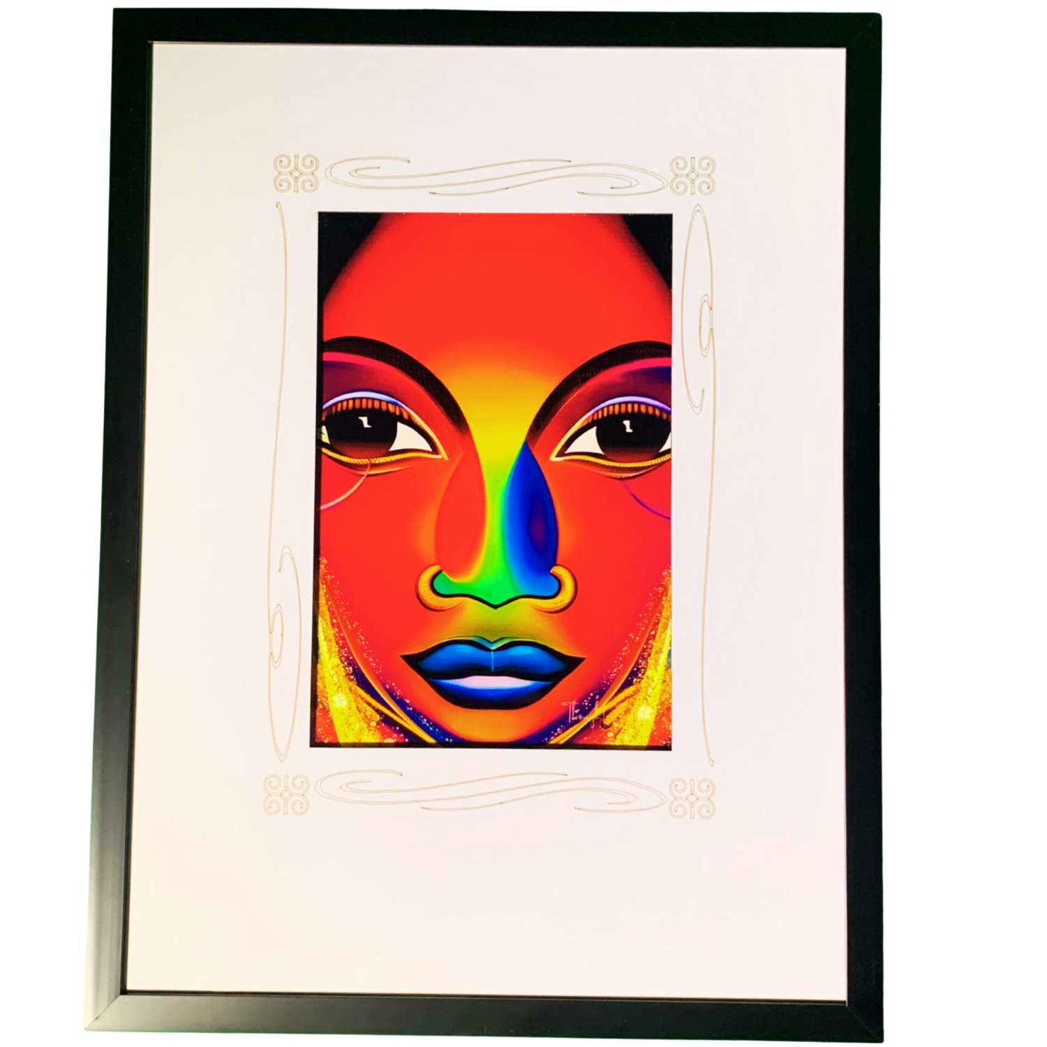 Thought Essence “IQ10#9 - Self-Awareness” Black Framed Wall Art Print: A Reflective Journey into the Depths of Our Innermost Selves