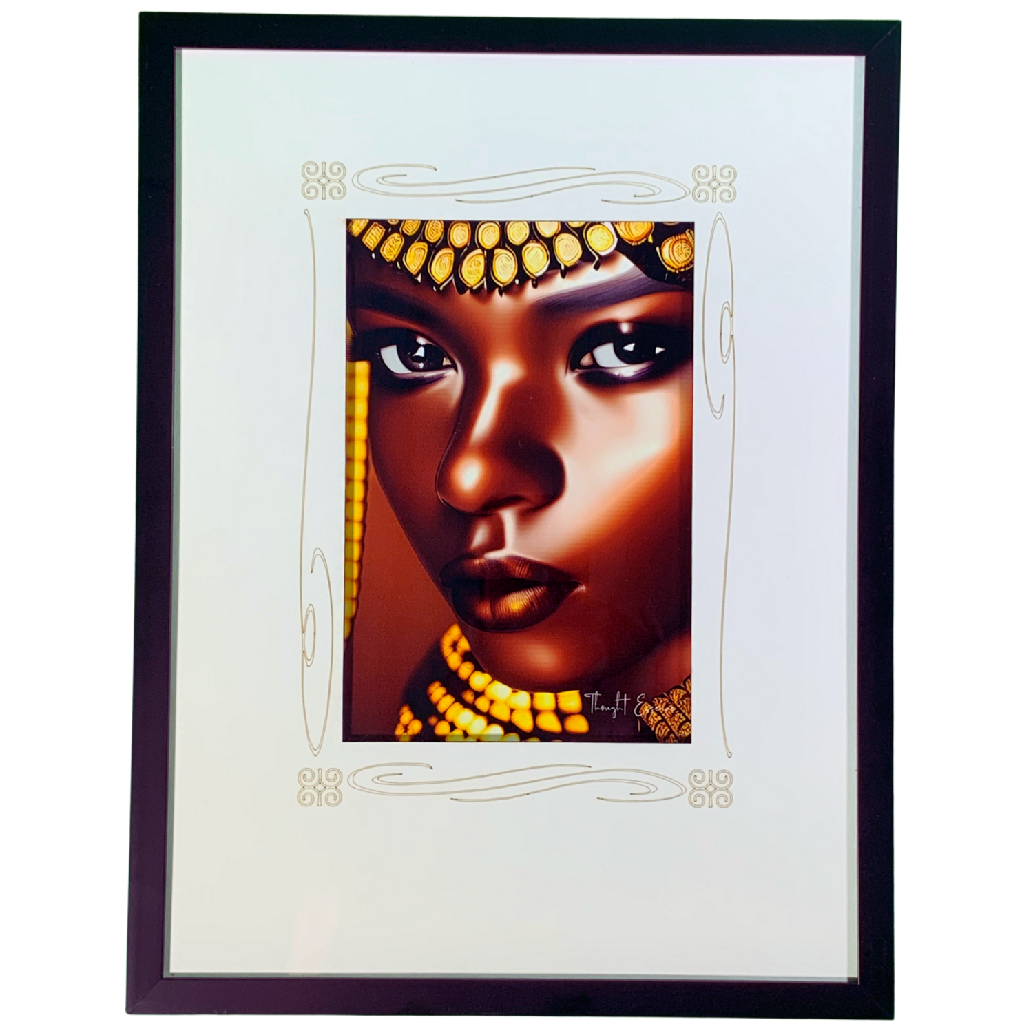 Thought Essence “IQ10#6 - Perception” Black Framed Wall Art Print: A Vivid Celebration of the Art of Seeing the World Around Us