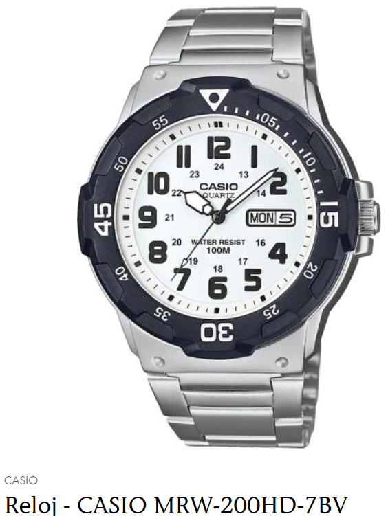 Reloj - CASIO MRW-200HD-7BV