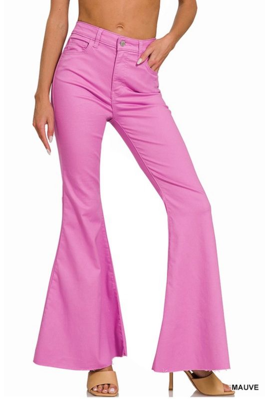 Zenana Mauve Bell Bottom Pants