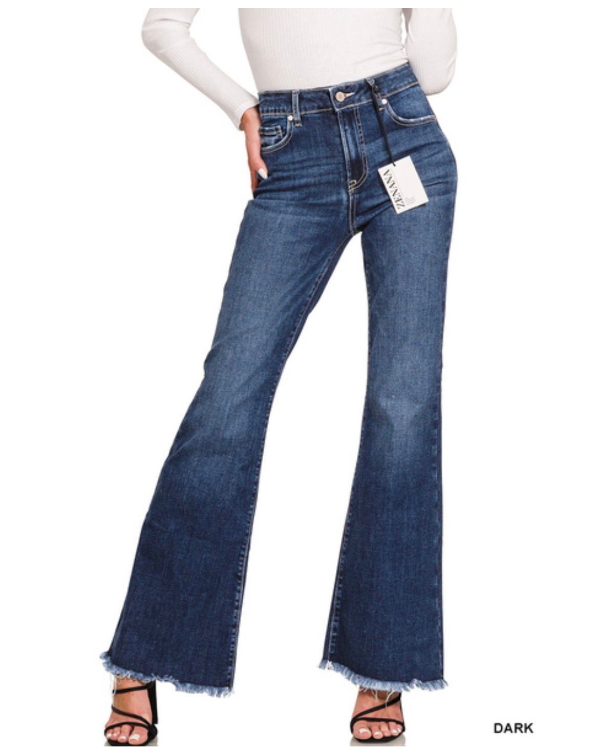 Zenana High Rise Bell Bottom Jeans