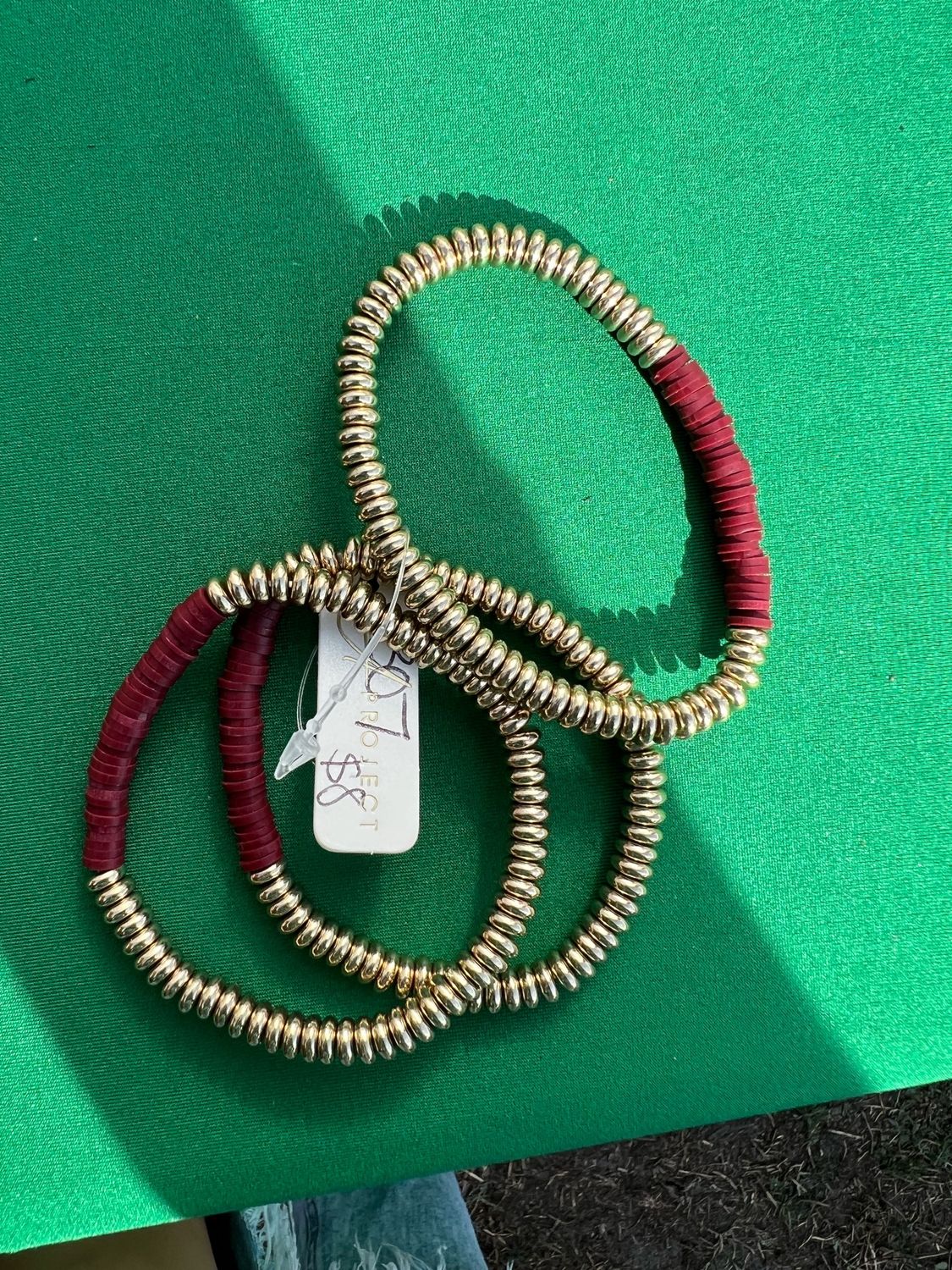 Burgundy Bracelet Set