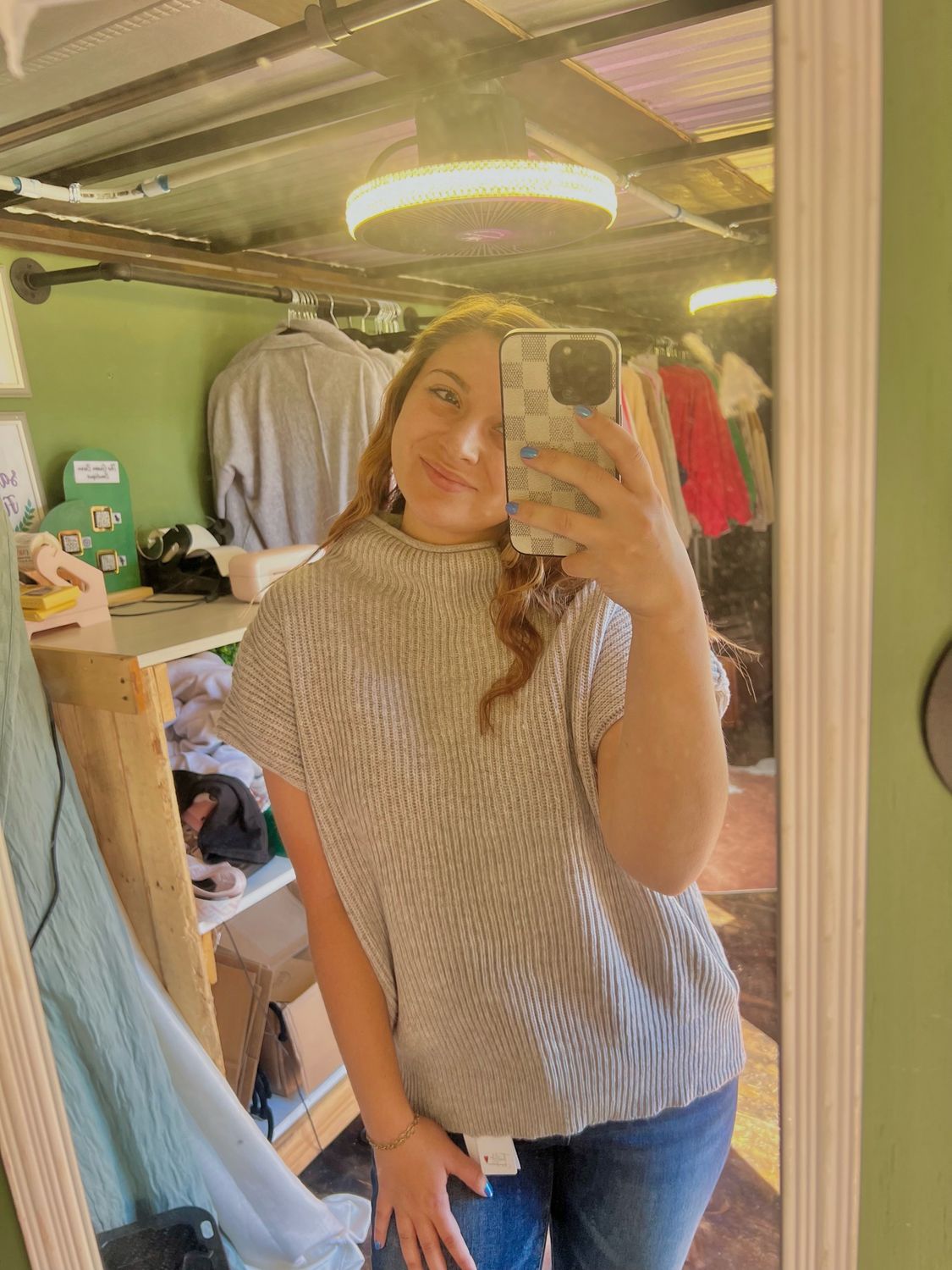 Marlene Mocha Blouse