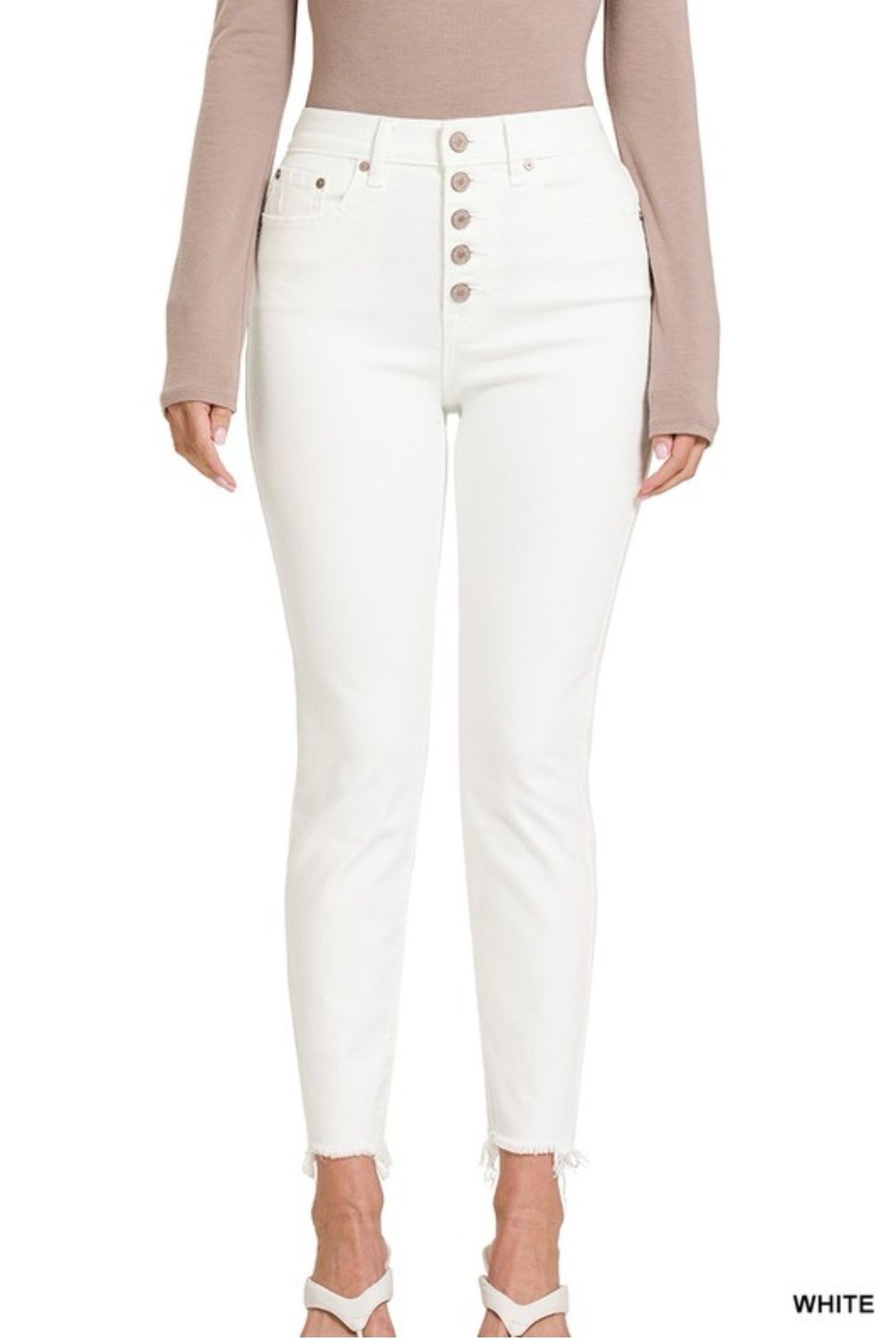 Zenana White Jeans