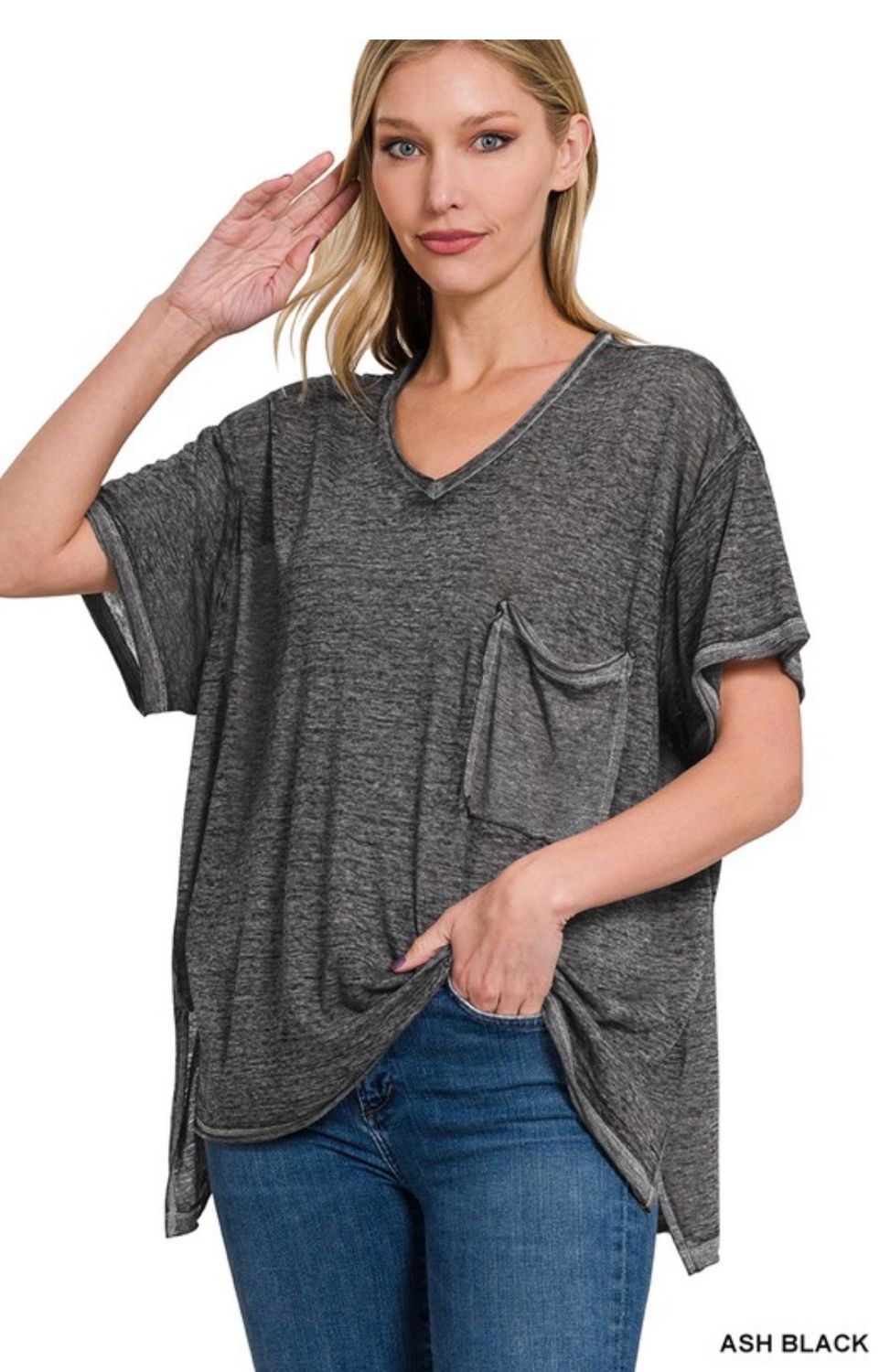 Anna Ash Black Tee