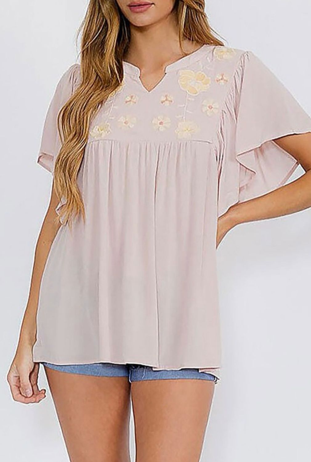 Embroidery Detail Blouse