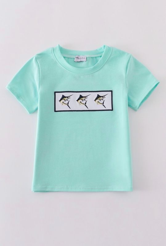 Boys Marlin Embroidered Shirt