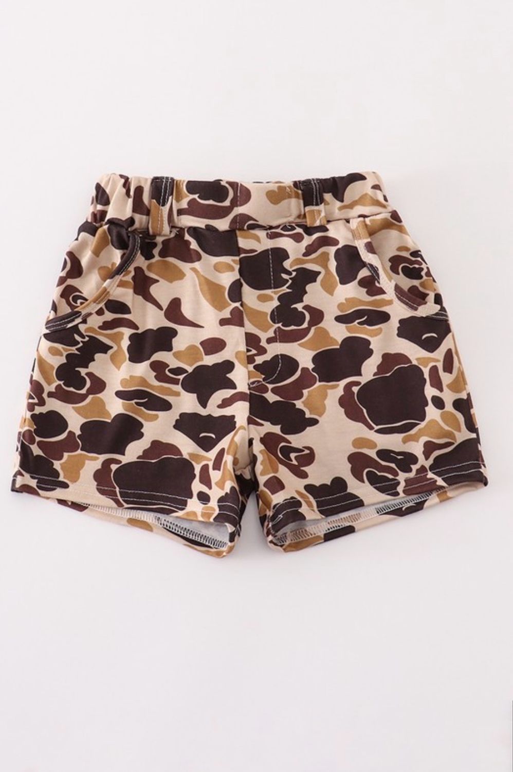 Brown Camo Boys Shorts