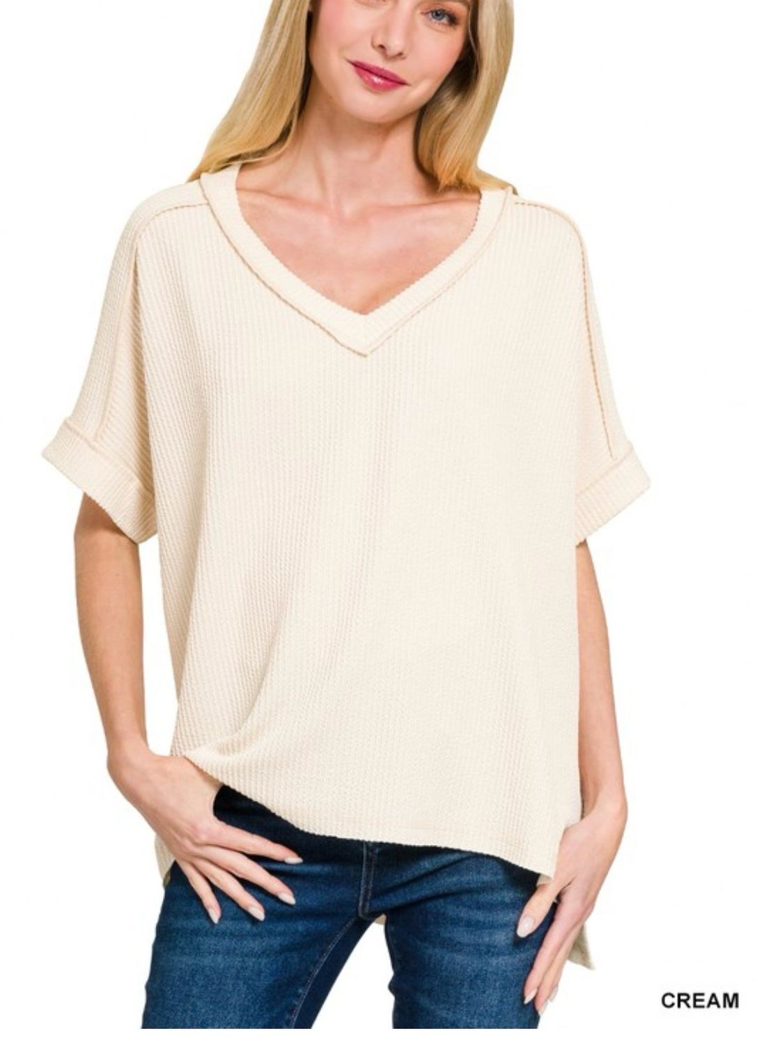 Cream Corded Blouse