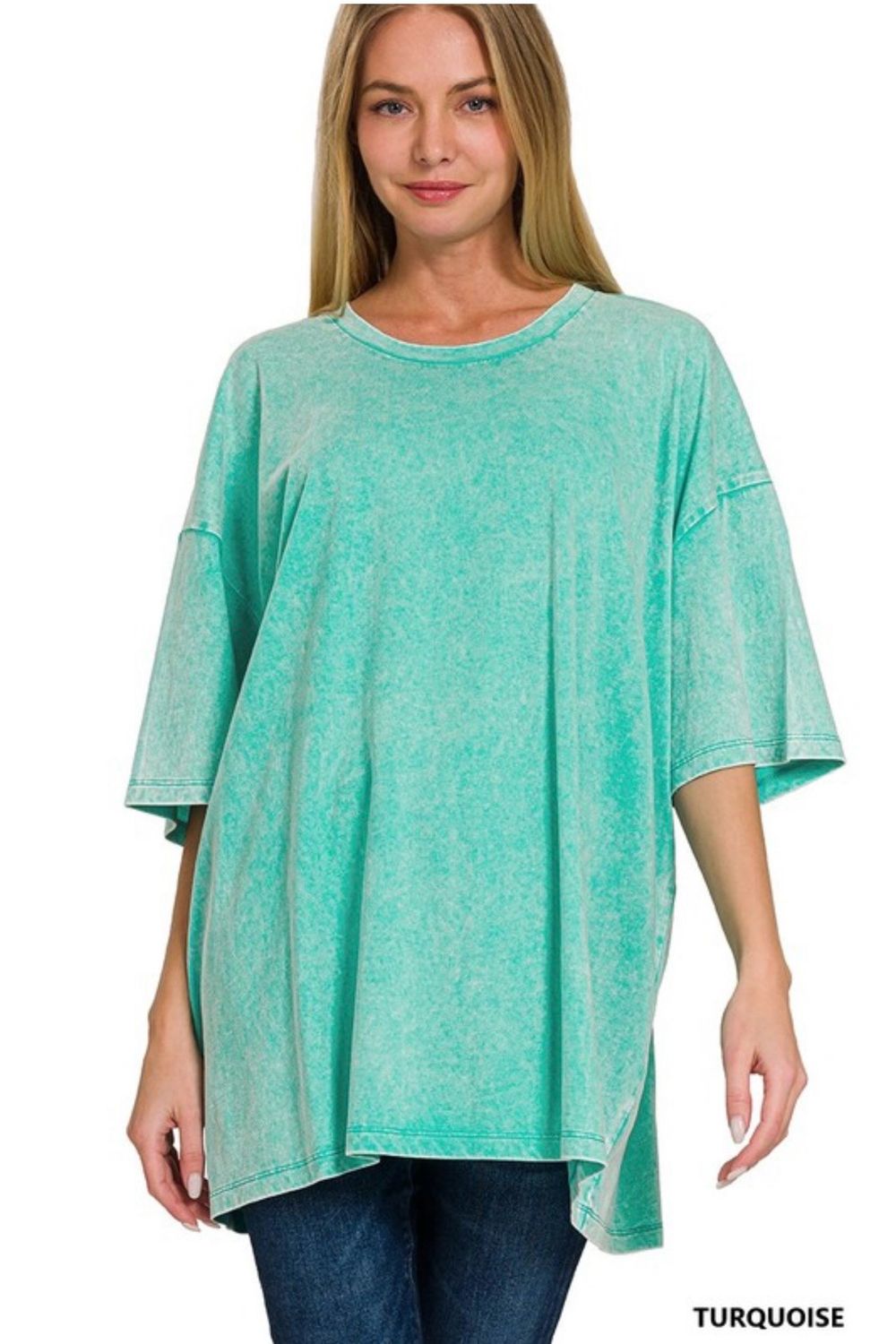 Turquoise Boyfriend Tee