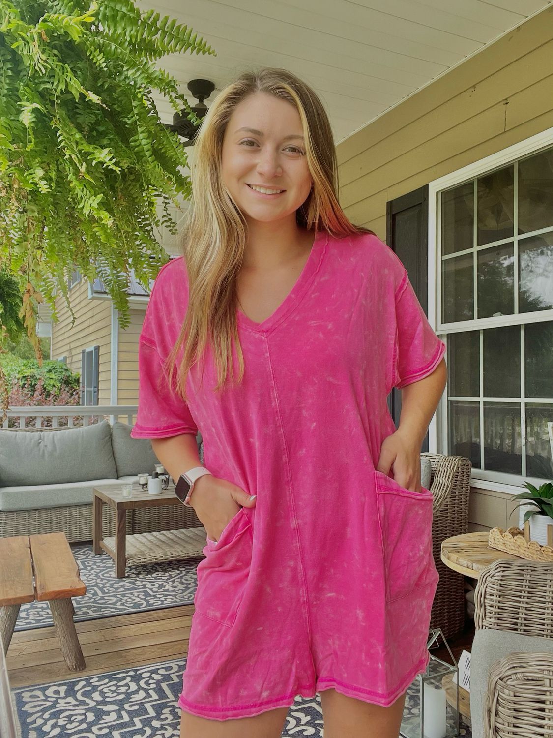 Comfy Pink Romper