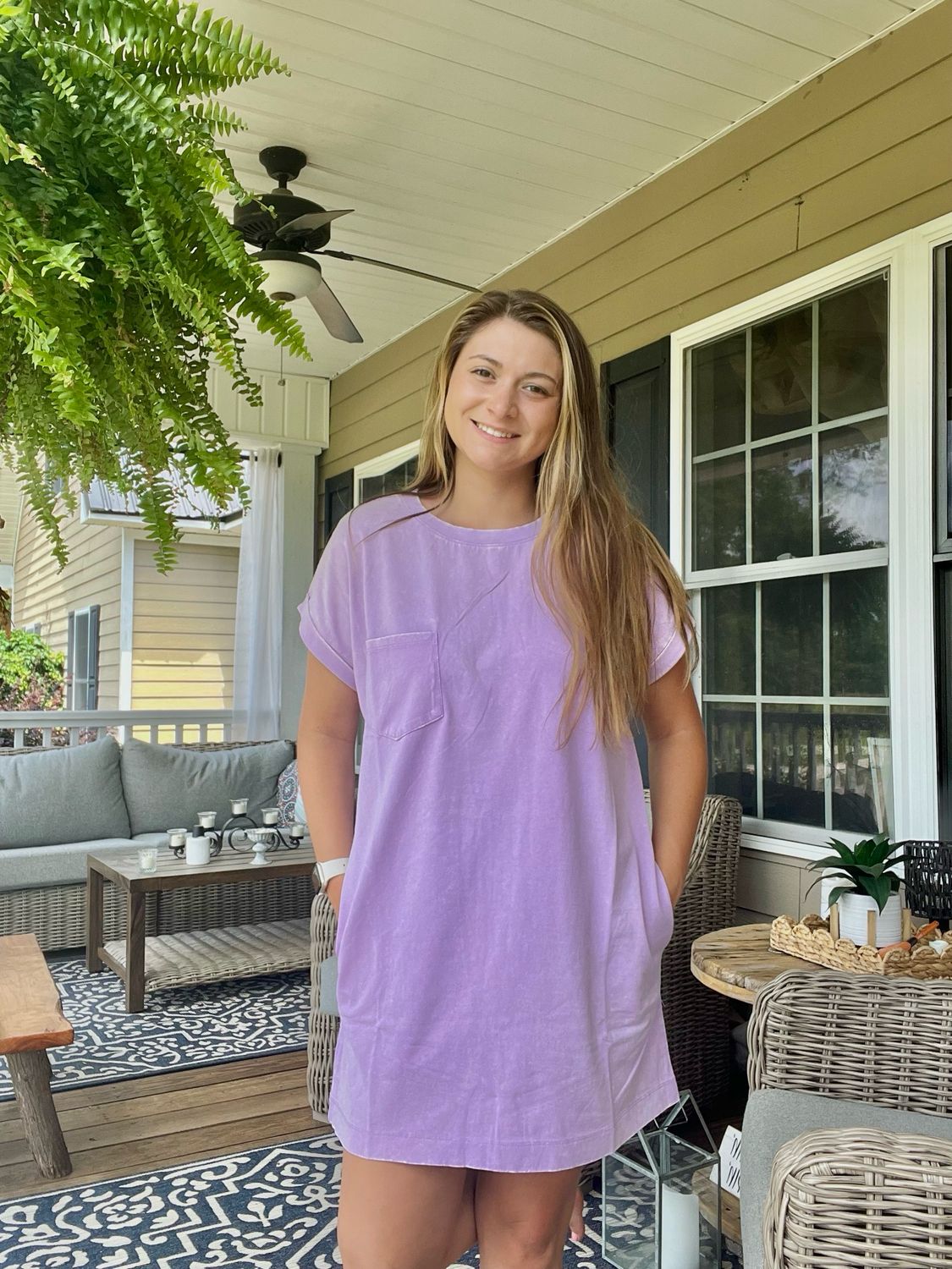 Lavender Tshirt Dress