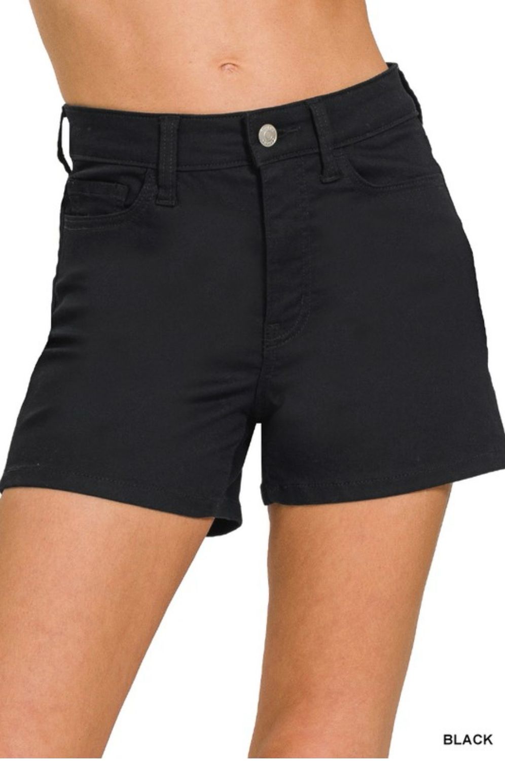 Zenana Black Shorts