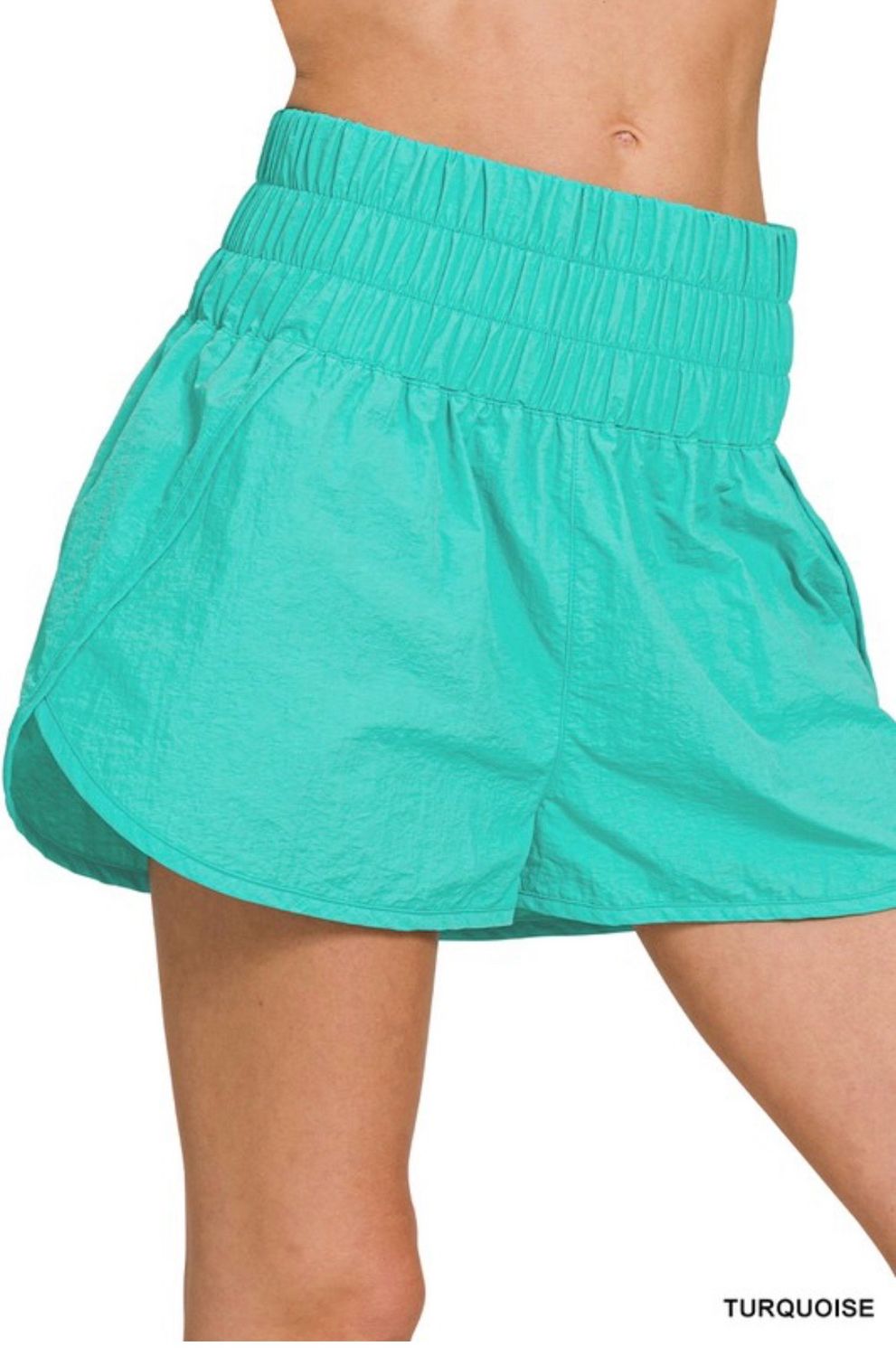Turquoise Athletic Shorts
