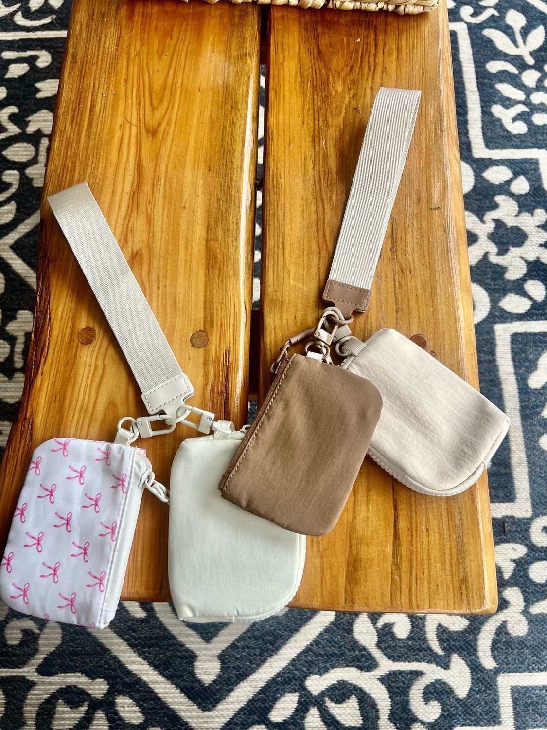 Pink Bow Wristlet