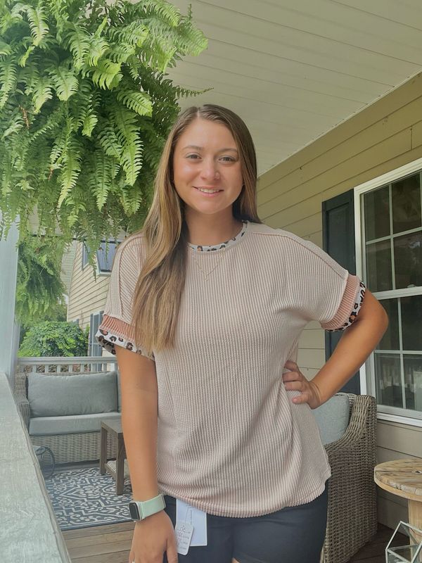 Leopard Patch Blouse