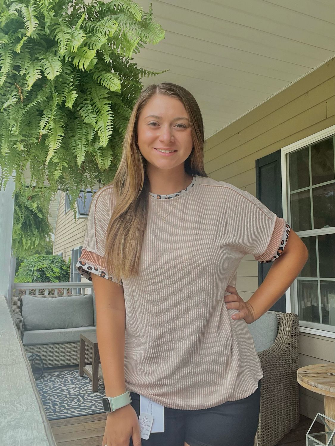 Leopard Patch Blouse