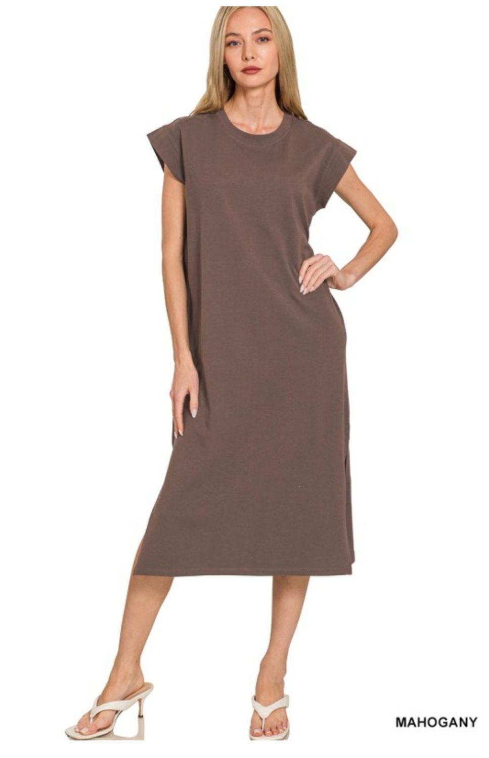 Mahogany Midi Dress