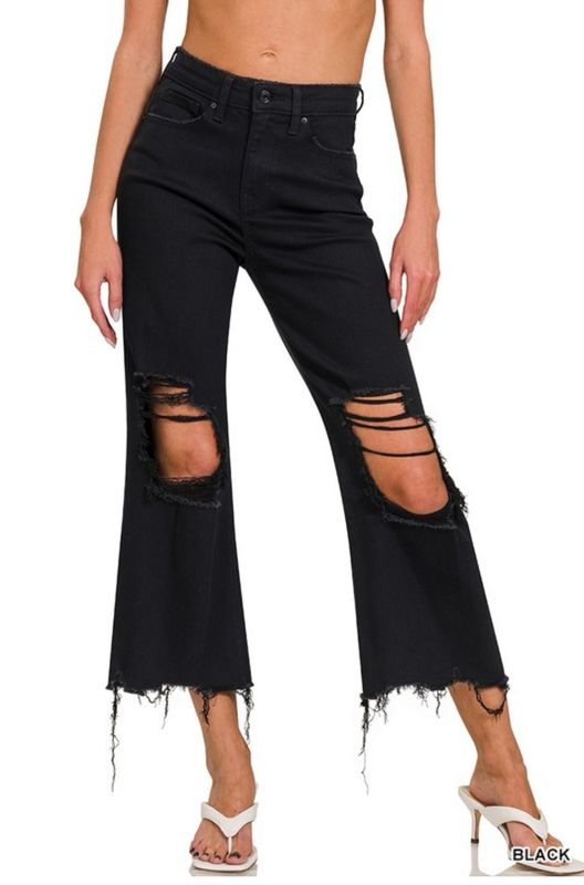 Zenana Black Cropped Jeans Zenana Black Cropped Jeans