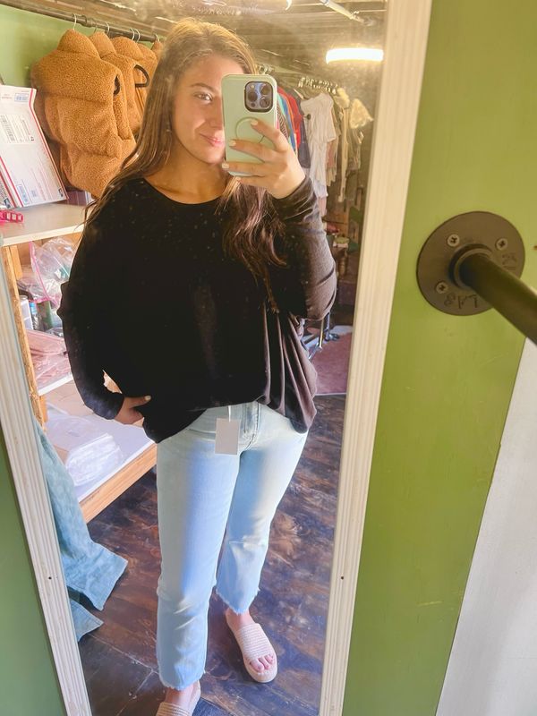 Dolman Black Long Sleeve Blouse Dolman Black Long Sleeve Blouse