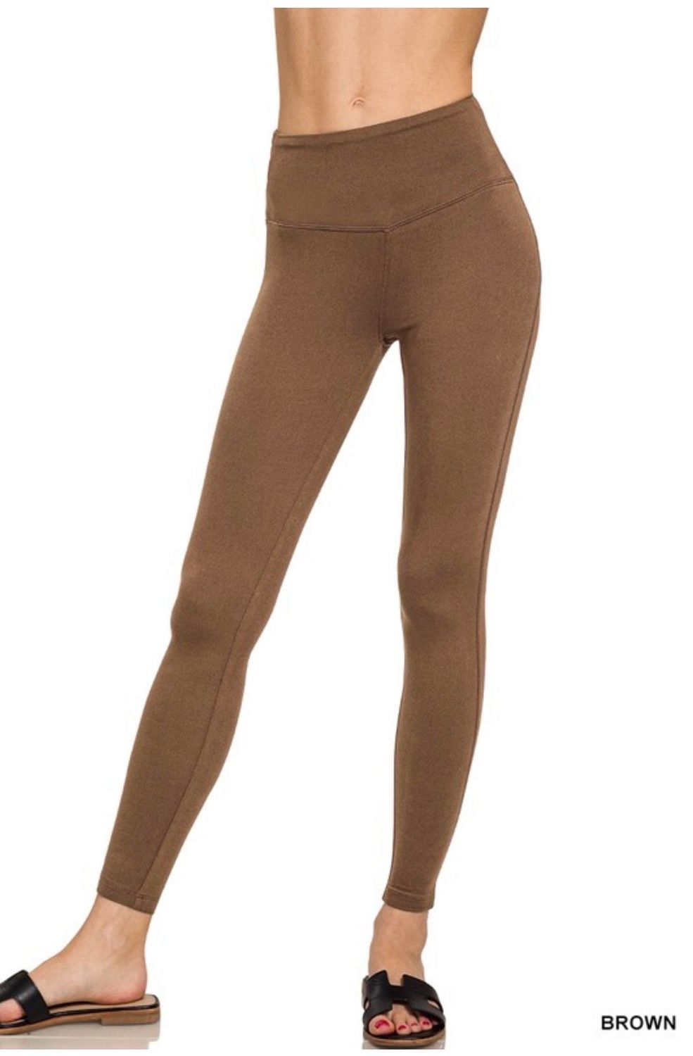 Brown Full Length Leggings Brown Full Length Leggings