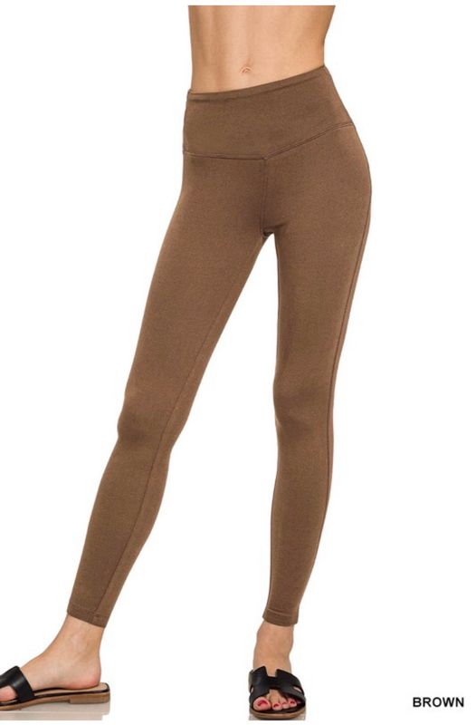Brown Full Length Leggings Brown Full Length Leggings