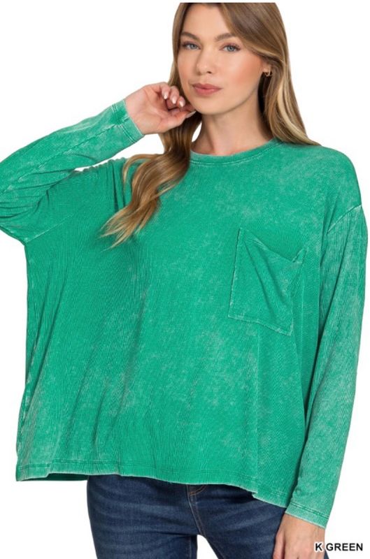 Kelly Green Round Neck Top Kelly Green Round Neck Top