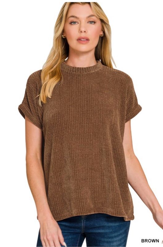 Brown Cap Sleeve Sweater Brown Cap Sleeve Sweater