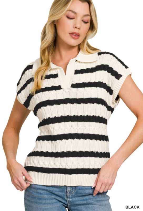 Textured Sweater Vest