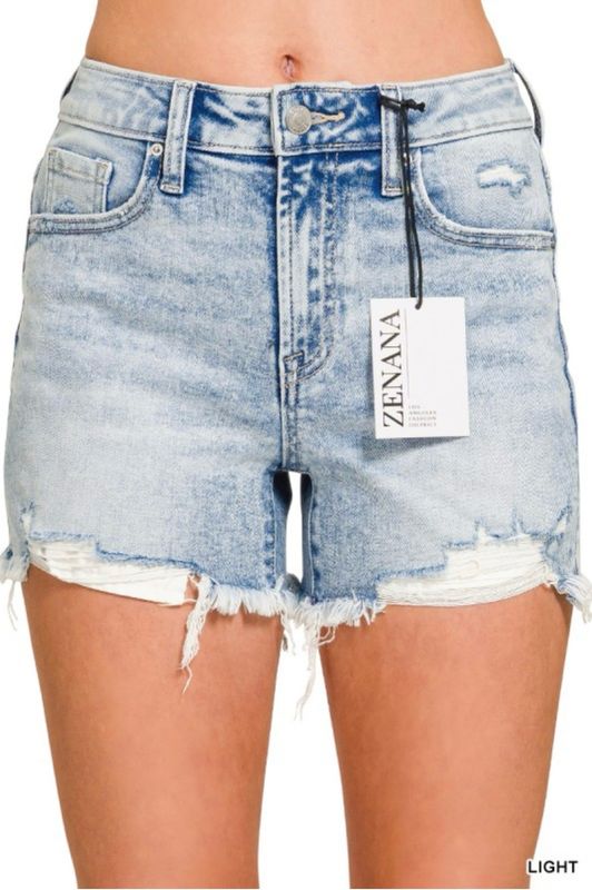 Light Wash Zenana Shorts Light Wash Zenana Shorts