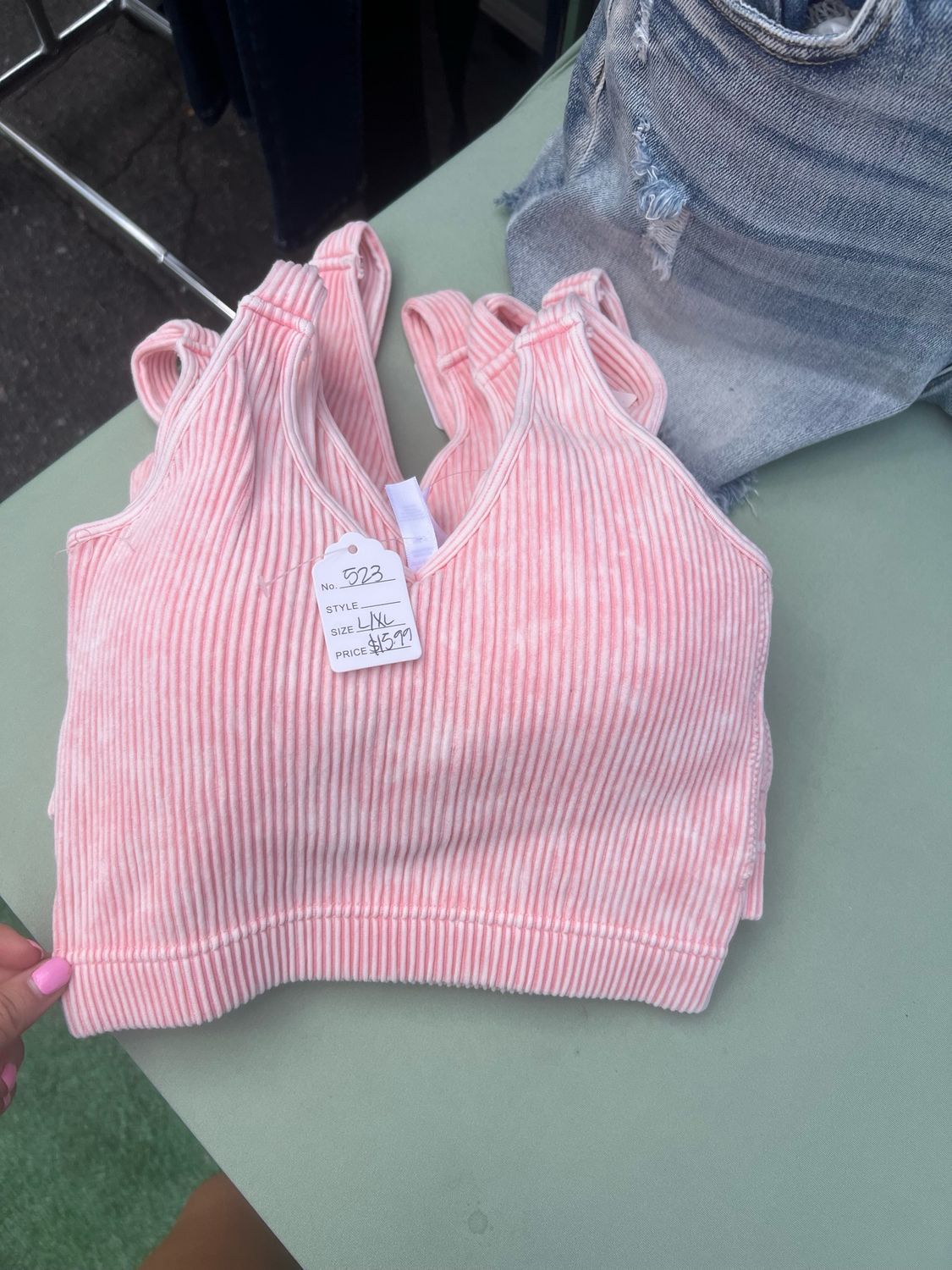 Dusty Pink Sports Bra
