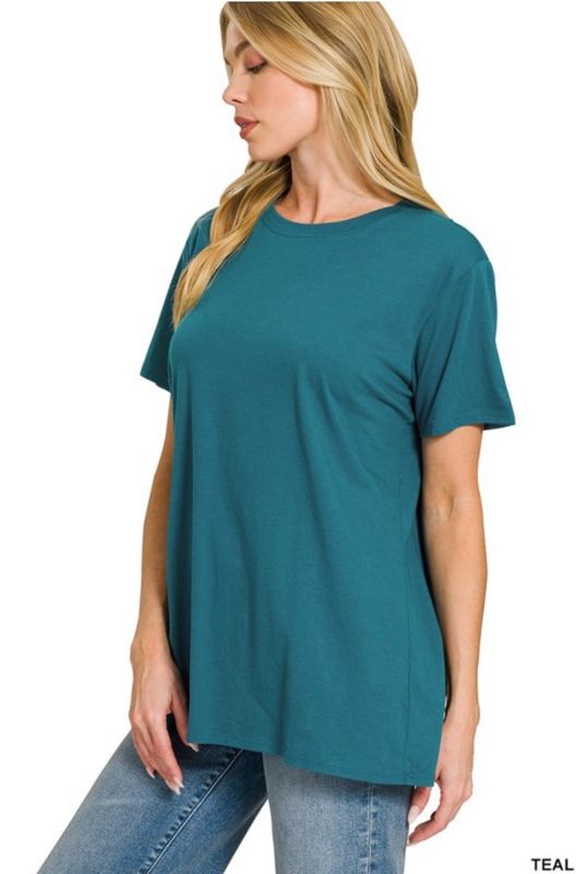 Turquoise Cotton Tee Turquoise Cotton Tee