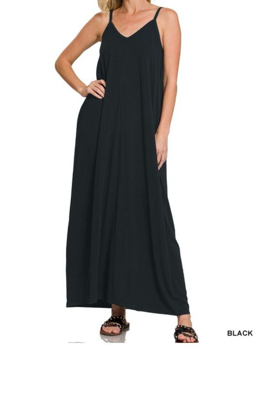Zenana Black Maxi