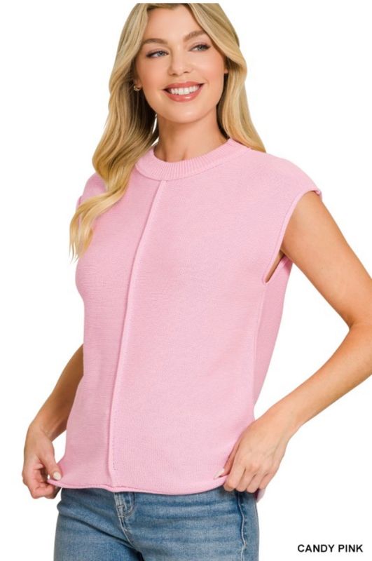 Candy Pink Thin Sweater