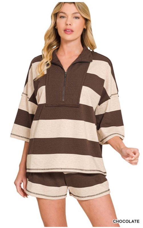 Chocolate Shorts Set