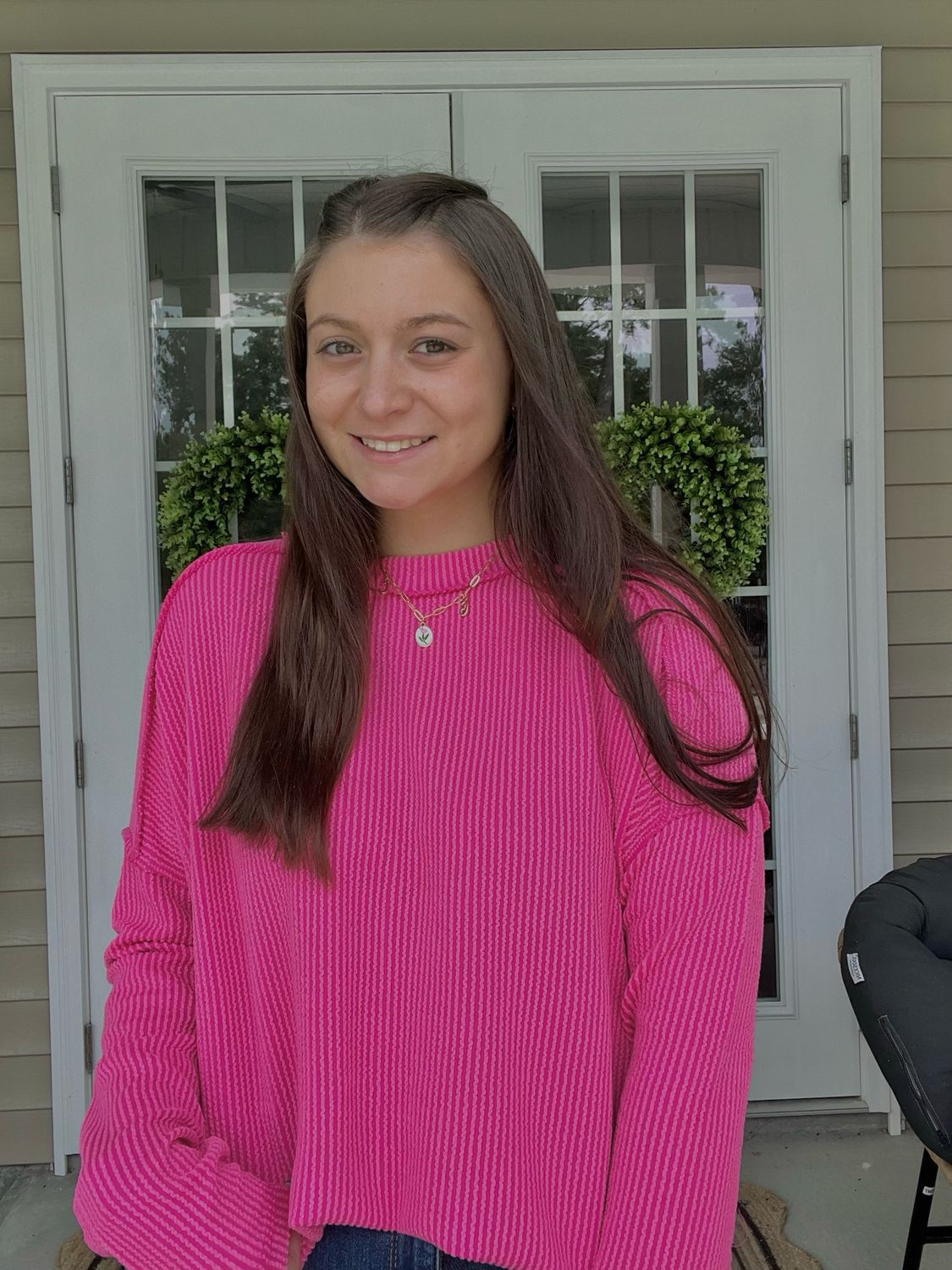 Hot Pink Ribbed Long Sleeve Hot Pink Ribbed Long Sleeve
