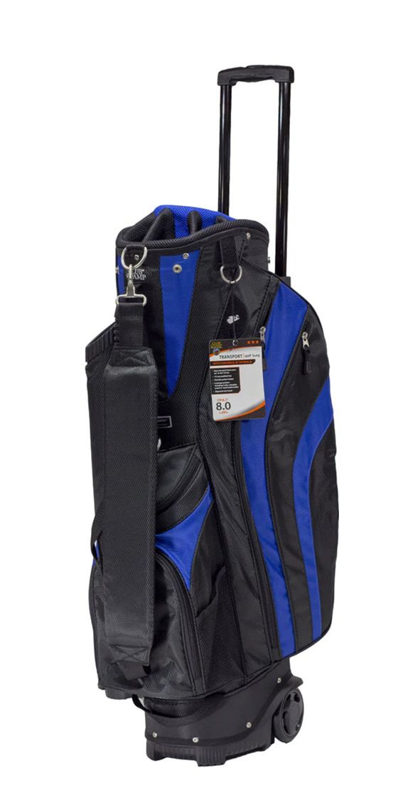 Club Champ Transport Bag con Ruedas Black/Royal Blue (14 compartimientos)