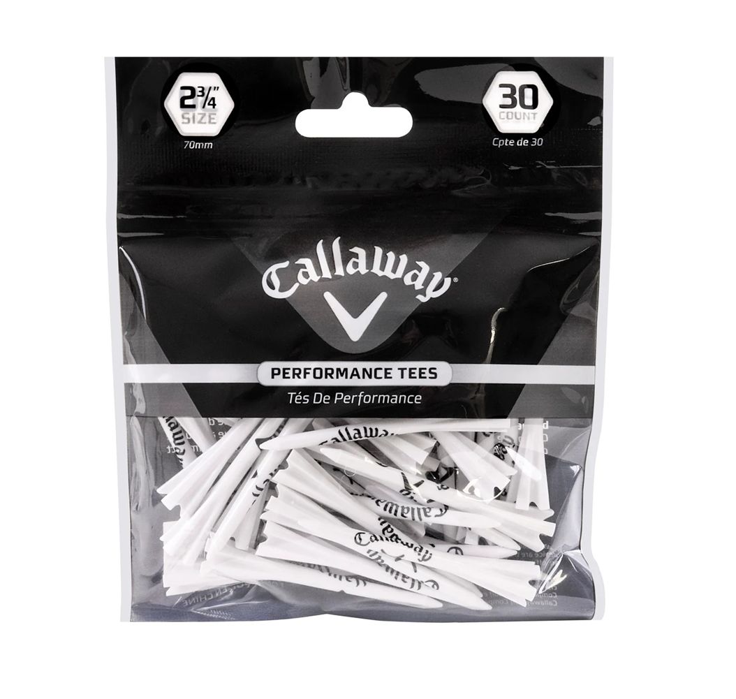 Performance Golf Tees Callaway 2 3/4” – 30 unidades