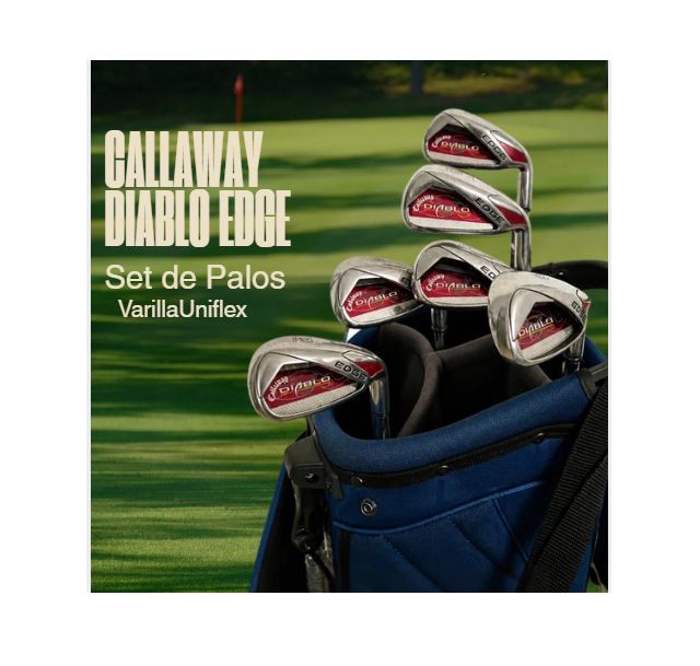 Set de Palos de Golf Callaway Diablo EDGE – Hierros 4 al 9 + Pitching + A - USADOS