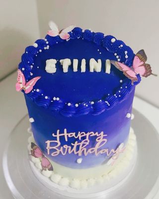 Ombre Butterfly Cake
